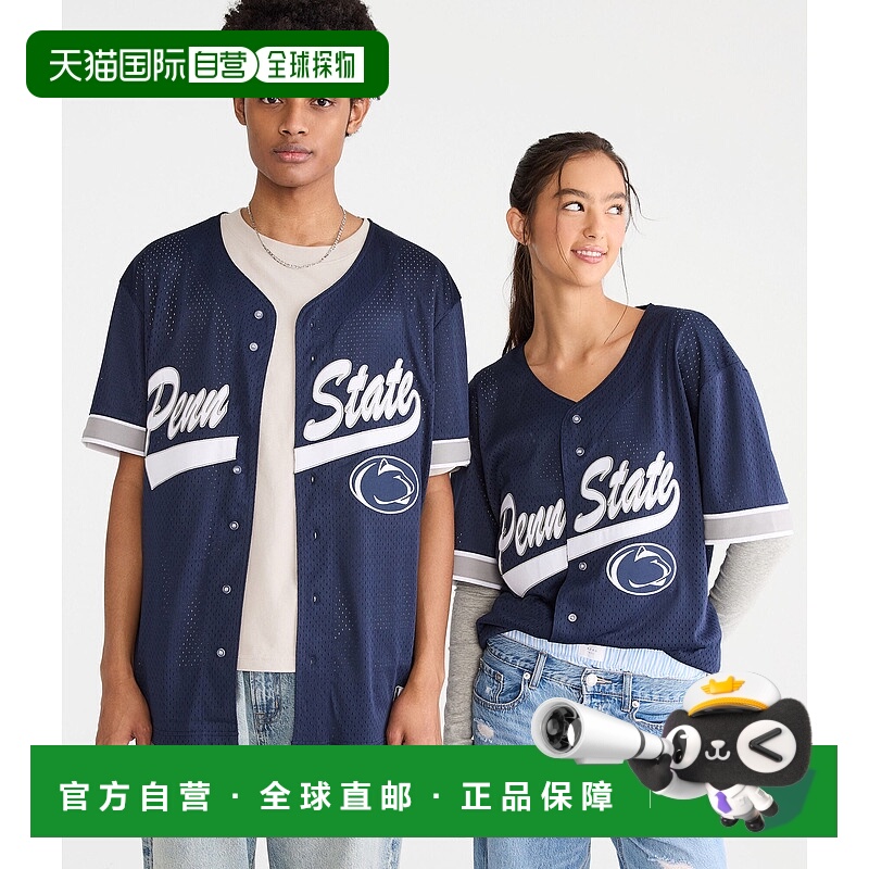 自营 aeropostale宾夕法尼亚州立大学Nittany Lions棒球上衣-海军