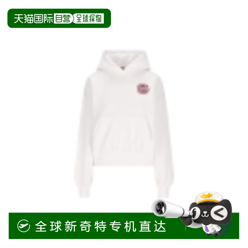 1h可退 香港直邮潮奢 Gucci 古驰 女士 刺绣针织棉连帽卫衣 78727
