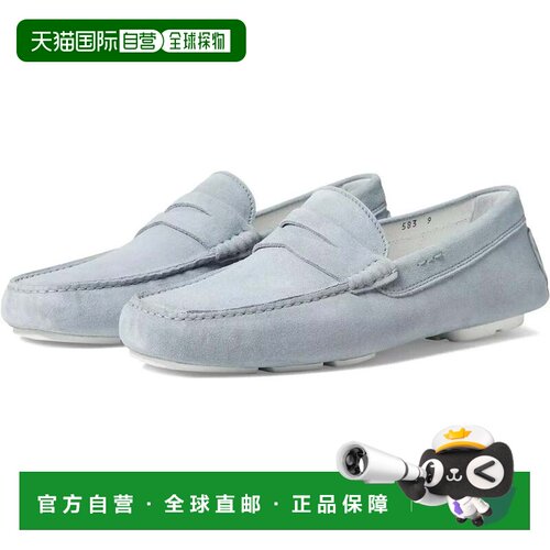 自营To Boot New York Idris乐福鞋男式美国7号浅蓝色绒面休闲鞋K