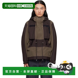 1h可退 香港直邮潮奢 Sacai 男士 棕色 & 卡其色 Suiting Bonding