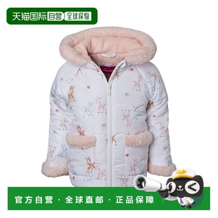 自营Wippette Deer Print Quilted Puffer Jacket - white 美国奥