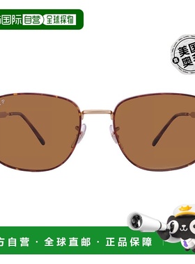 自营ray-banRay Ban Polarized Brown Square Unisex Sunglasses
