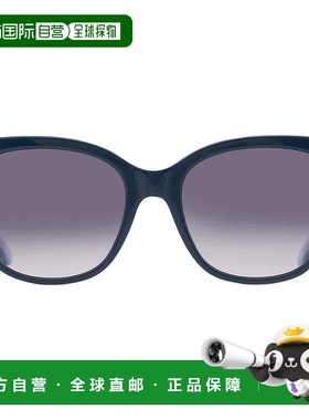 自营Calvin Klein Blue Gradient Cat Eye Ladies Sunglasses CK2