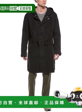 自营all saintsAllSaints Birdman Parka - black 美国奥莱直发