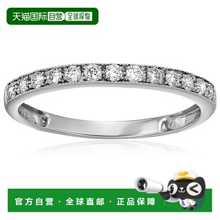 jewels1 vir 白金或黄 带锯状滚边 14K 克拉钻石结婚戒指 自营