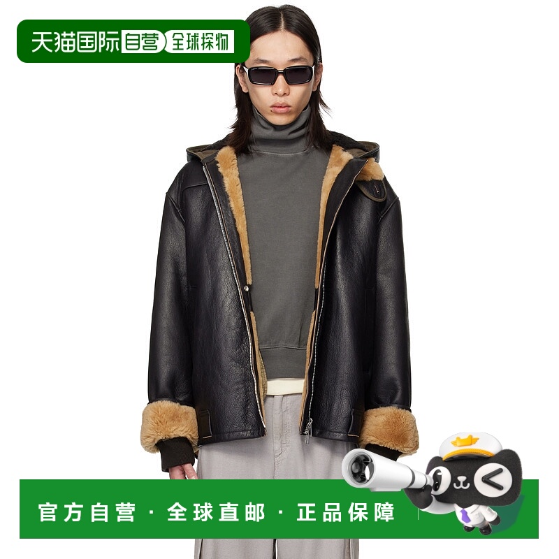 1h可退 香港直邮潮奢 Our Legacy 男士 黑色 Blizzard 毛皮夹克 M