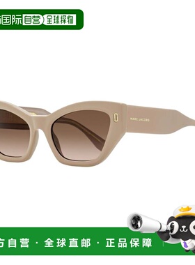 自营Marc Jacobs女士大胆猫眼太阳镜MJ 1117/S 10AHA米色54mm-10a