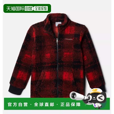 自营Columbia Rugged Ridge II Jacket Boys Red Plaid Sherpa Fl