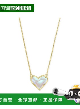 自营Kendra Scott Ari Heart Short Pendant Necklace Gold Dichr