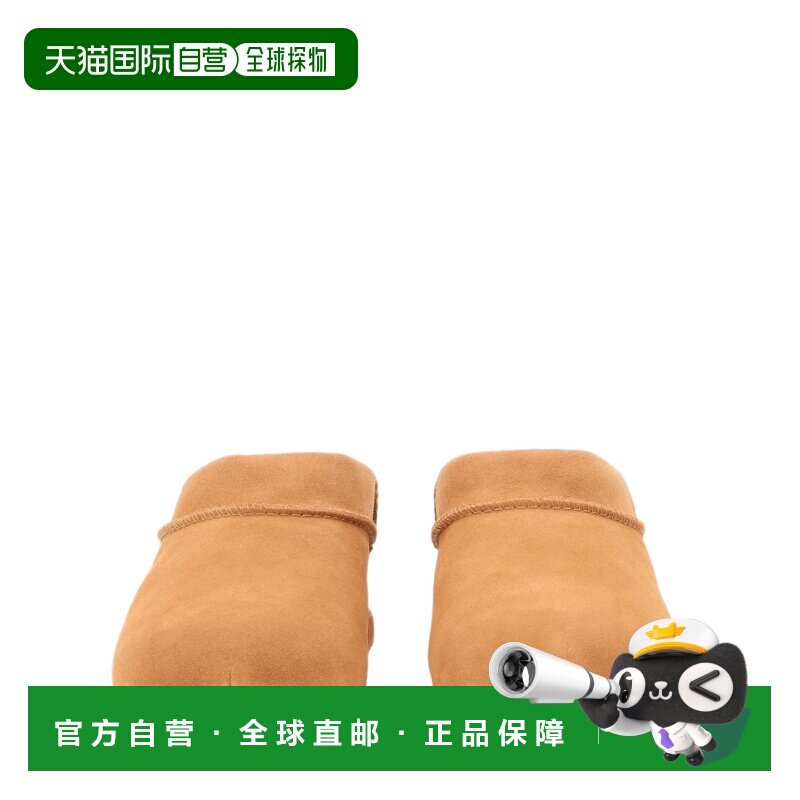 自营ugg棕色露趾牛皮凉鞋-橙色 美国奥莱直发图片