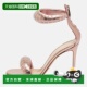 Rossi Crystal Rose 自营Gianvito Gold Leather Embellished Bij