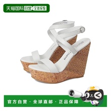 自营Stuart Weitzman 5050 Sandals Women's US 9 White Ankle St