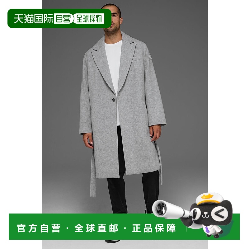 美国直邮AloYoga男士宽松长款大衣外套M4143R