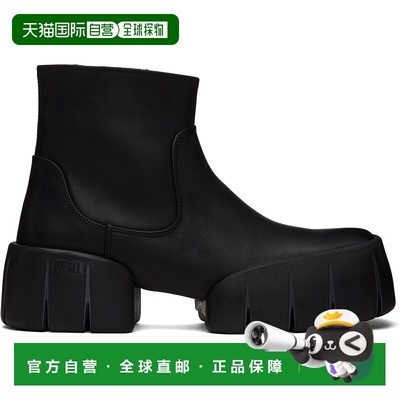 香港直邮潮奢 Diesel 迪赛 男士 黑色 D-Tex Bt 踝靴 Y03786P7389