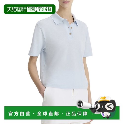自营Vince Easy Polo Shirt - Blue 女装上衣美国奥莱直发
