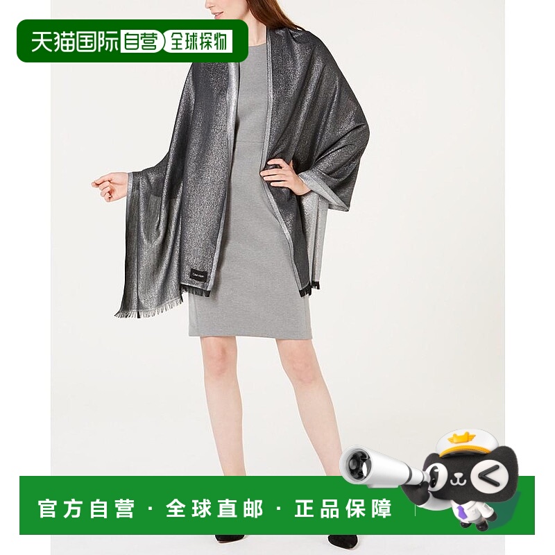 【美国直邮】calvin klein 女士 帽子凯文克莱围巾女款披肩配饰