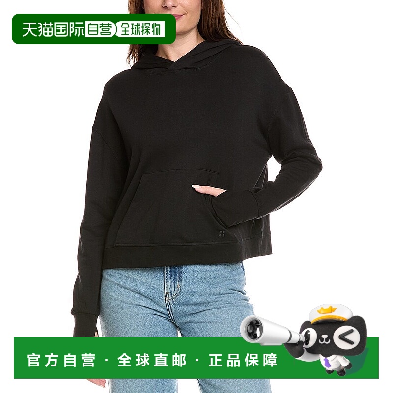 自营Sweaty Betty After Class Hoodie - black 美国奥莱直发