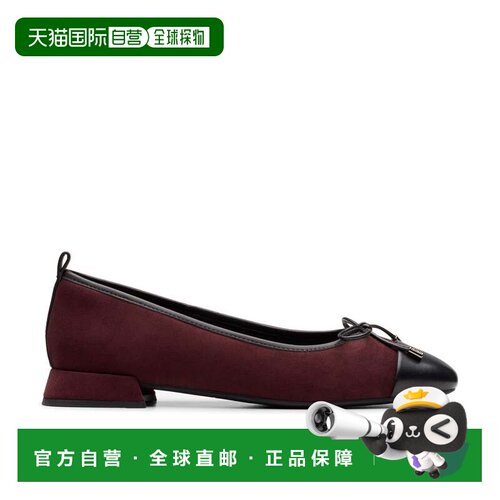 自营Clarks Ubree15 Poppy in Red Suede - merlot combination