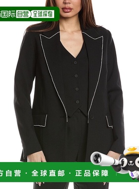 自营 all saintsAllSaints Atlas Krys羊毛混纺运动夹克-黑色 美