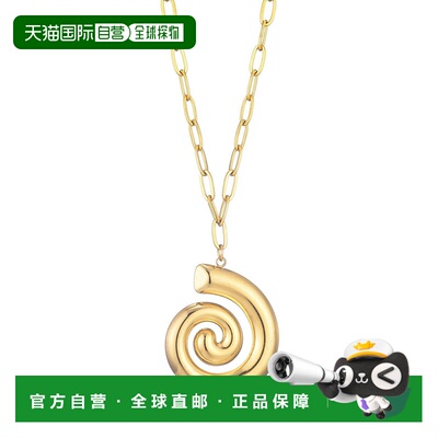 自营adorniaTarnish Resistant 18k Gold Plated Swirl Paperclip