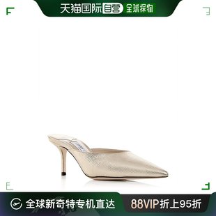 美国直邮 jimmy choo 真皮 女士 拖鞋