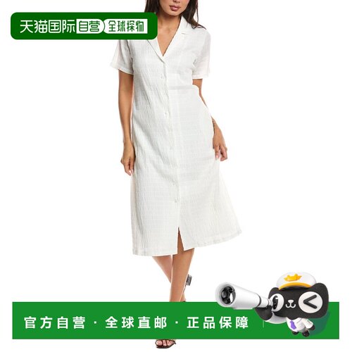 自营FRNCH coine编织连衣裙-白色 美国奥莱直发