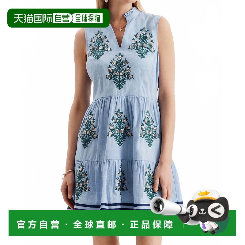 自营 tyler boeAmelia连衣裙在Chambray-Chambray 美国奥莱直发