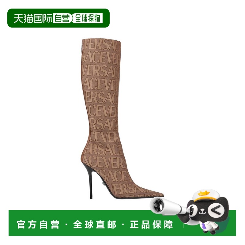 1h可退 【美国直邮】VERSACE 时装靴 女靴 高跟靴 尖头鞋跟 舒适