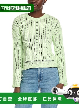 自营 autumn cashmere秋季羊绒网眼毛衣-粉红色 美国奥莱直发