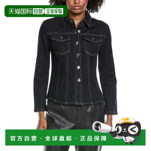 自营Gracia Slim Fit Denim Jacket - blue 美国奥莱直发外套