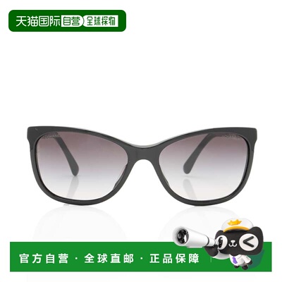 自营Chanel Chain CC Wayfarer太阳镜-黑色 美国奥莱直发香奈儿