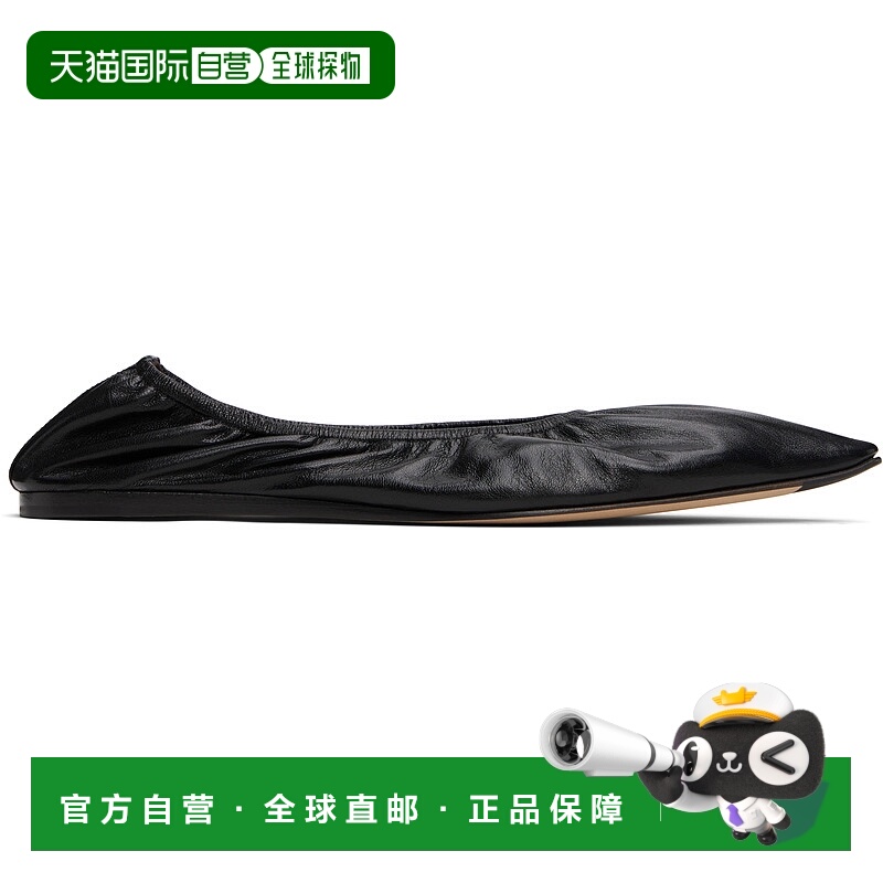 1h可退 香港直邮潮奢 The Row 女士 黑色 Liisa 芭蕾鞋 F1577SL1