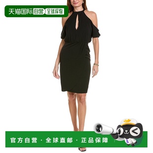 自营 black halo黑色Halo Chandler护套连衣裙-黑色 美国奥莱直发