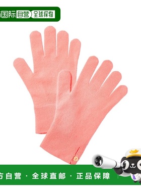 自营Brodie Cashmere Button Cuff Cashmere Gloves - orange 美