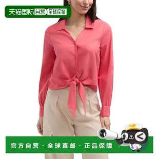 珊瑚色 系带衬衫 美国奥莱直发 Tracy女式 自营Ellen