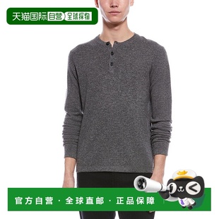 自营raffi拉菲羊绒亨利毛衣 美国奥莱直发 灰色