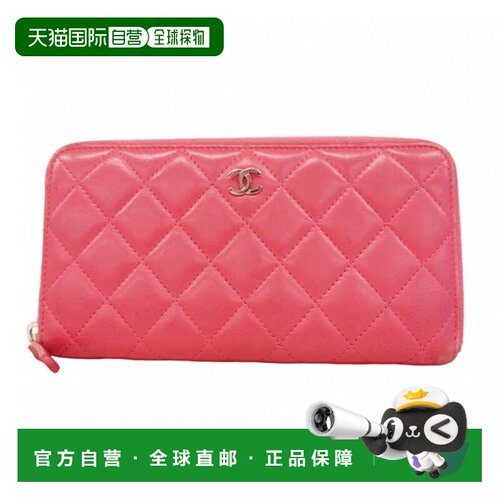 自营Chanel Leather Long Wallet (Bi-Fold) (Pre-Owned) - pink