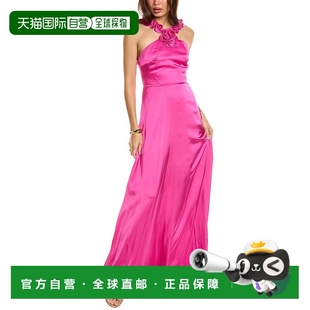 AMUR 粉色 Priyanka 长裙 美国奥莱直发服饰 Rosette 自营