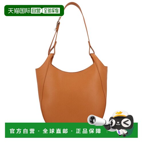 自营Longchamp Le Foulonne Large Leather Hobo Bag - blue 美国