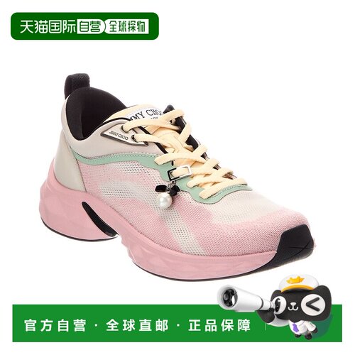 自营Jimmy Choo Diamond Run F皮革装饰运动鞋-红色 美国奥莱直发