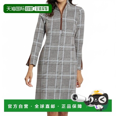 自营jude connallyAnna Glen Plaid Dress In Chocolate - chocol
