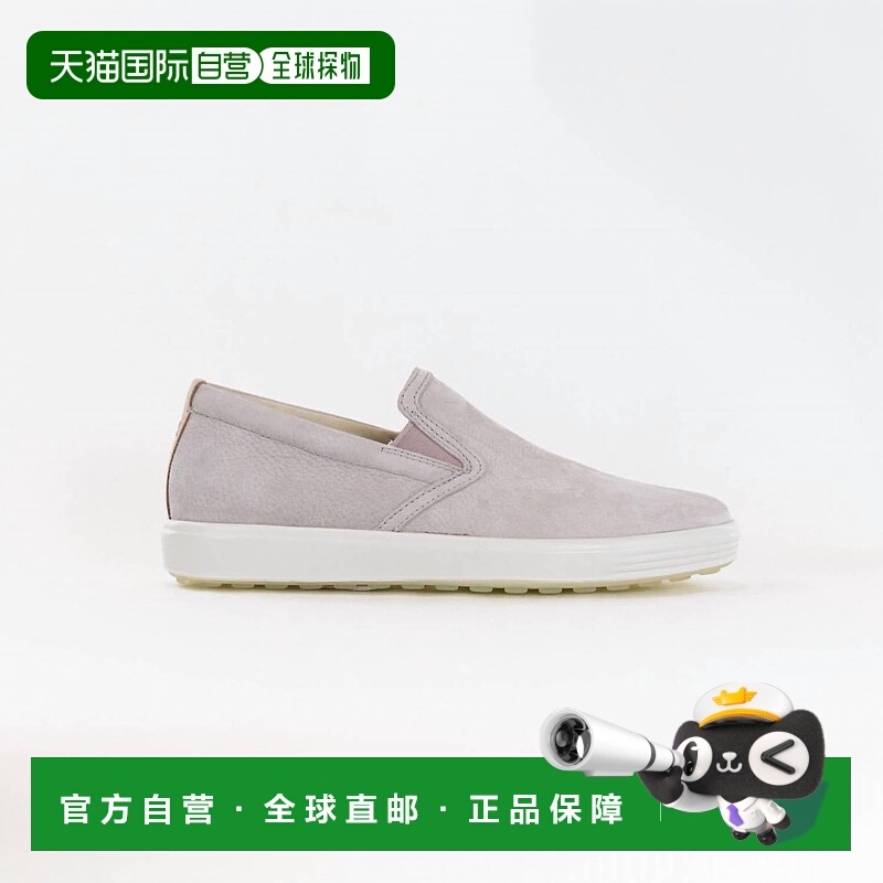 自营eccoWomen's Soft 7 Casual Slip On Shoes In Grey Rose/pow