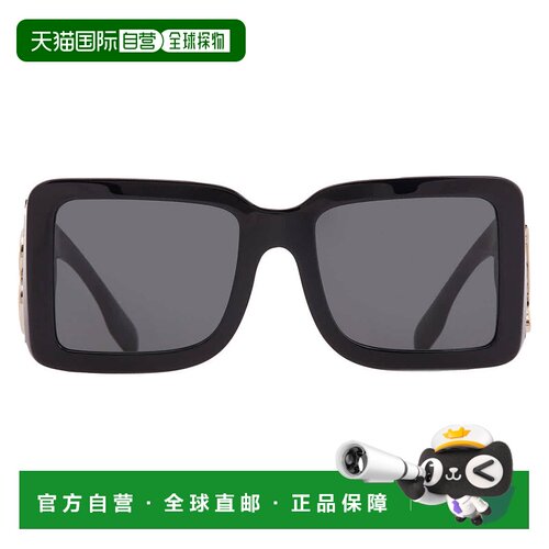 自营Burberry Dark Grey Square Ladies Sunglasses BE4406U 3001