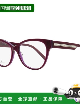自营Swarovski Women's Crystal Row Eyeglasses SK5392 081 Viol