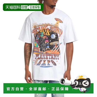 自营billionaire boys club亿万富翁男孩俱乐部BB Expo t恤男士白