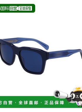 自营 salvatore ferragamo菲拉格慕男士经典标志56mm太阳镜-蓝色