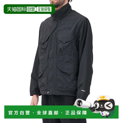 自营the north faceBlack Nylon Windbreaker Jacket - black 美