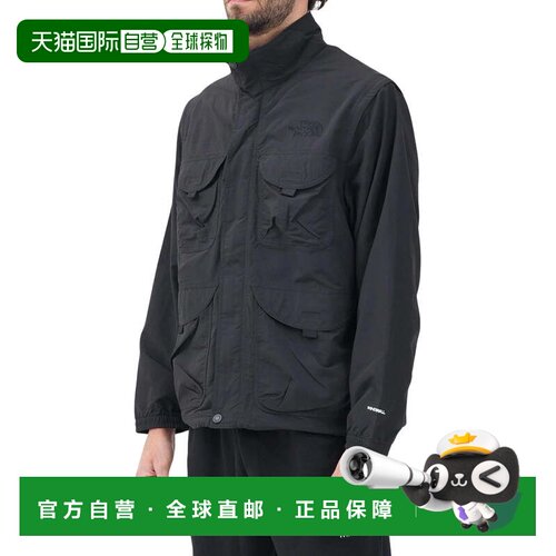 自营the north faceBlack Nylon Windbreaker Jacket - black 美