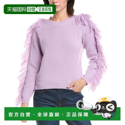 自营Milly Fringe Sleeve Pullover - purple 美国奥莱直发