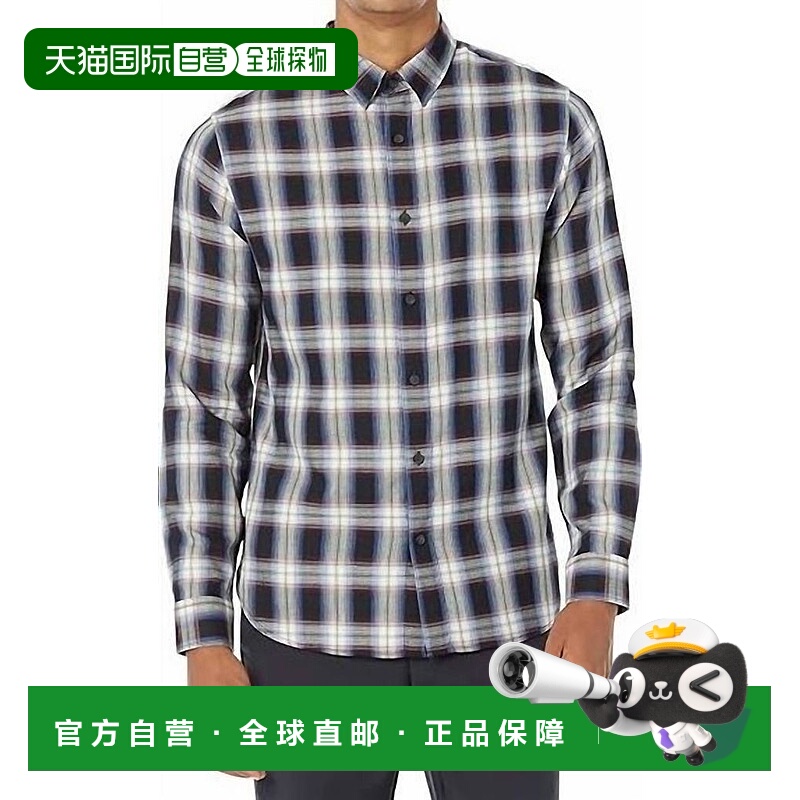 1h可退 【美国直邮】Vince 男士格纹衬衫 Fountain Shadow 经典剪